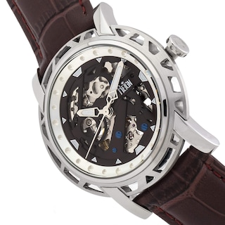 Foto 3 | Reloj Reign Stavros Automatic Para Hombre Caja Plateada De 44 Mm - Venta Internacional.