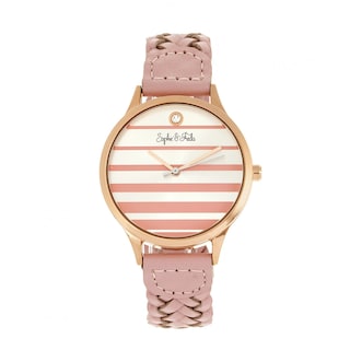 Foto 1 | Reloj: Correa De Piel Sophie & Freda Tucson Con Cristales De Swarovski - Venta Internacional.