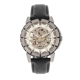 Foto 1 | Reloj Reign Philippe Automatic Skeleton En Piel Plateada - Venta Internacional.