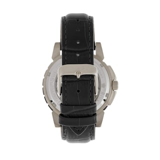 Foto 2 | Reloj Reign Philippe Automatic Skeleton En Piel Plateada - Venta Internacional.