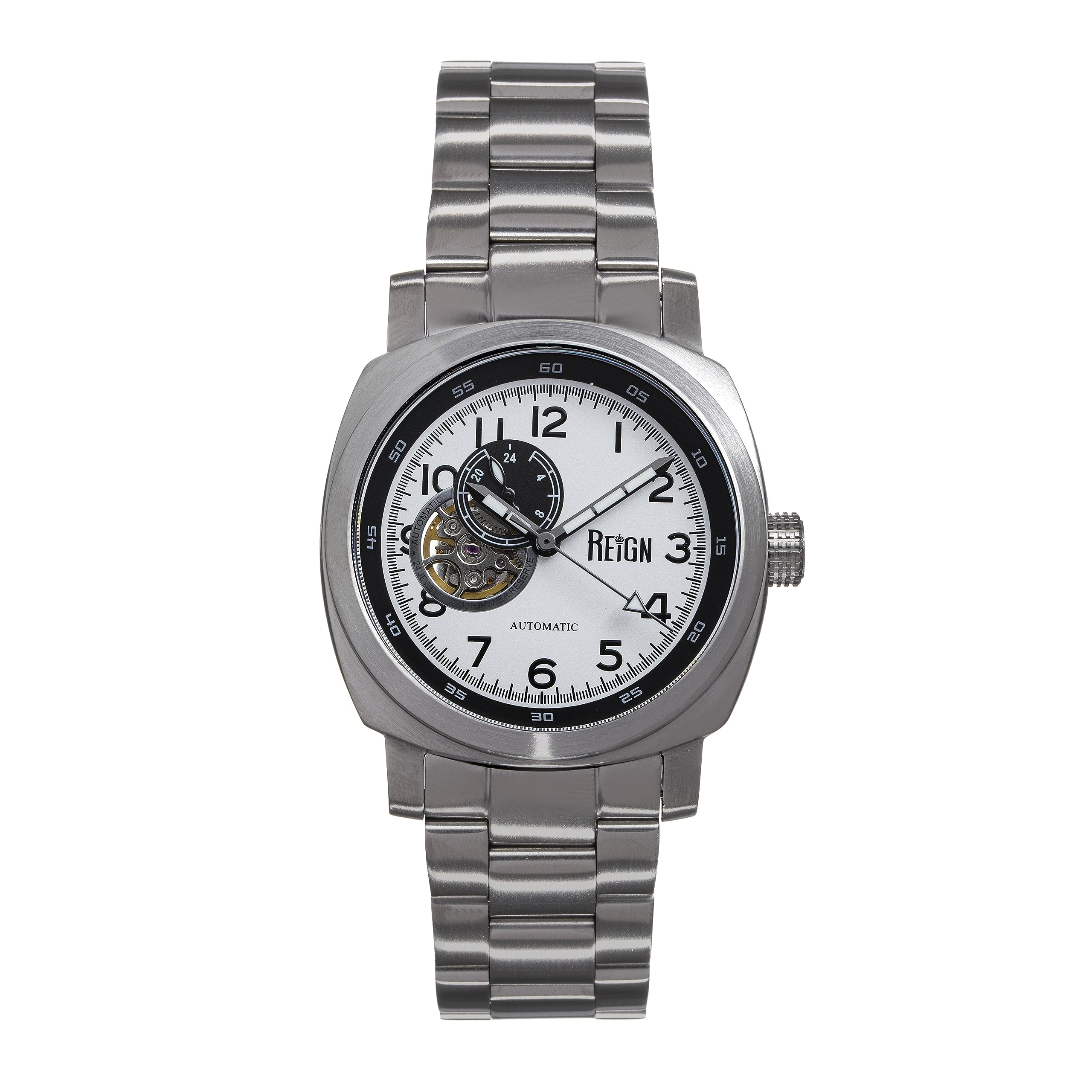 Foto 2 pulgar | Pulsera Semi-esqueleto Watch Reign Impaler Blanco/plateado - Venta Internacional.