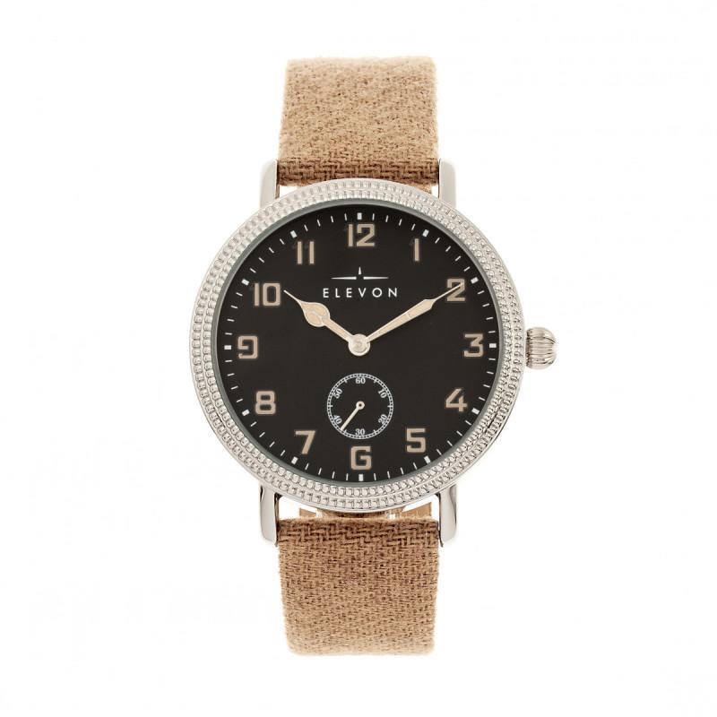 Reloj Elevon Northrop Con Correa De Cuero Revestido De Lana  Color Marrón Y Negro - Venta Internacional.