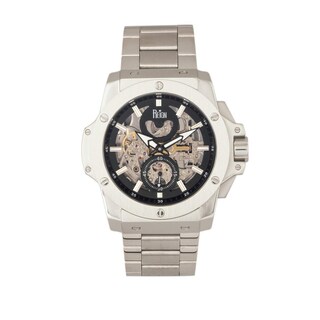Foto 1 | Reloj Reign Commodus Automatic Skeleton Plateado/negro - Venta Internacional.