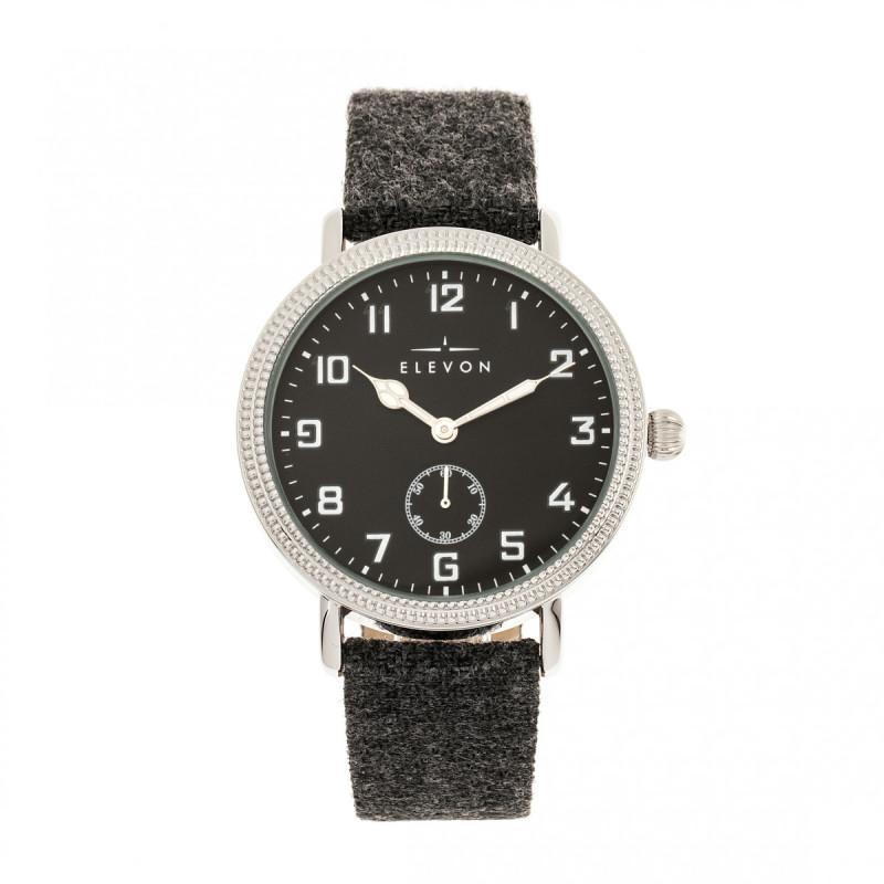 Reloj Elevon Northrop Con Correa De Piel Revestida De Lana  Color Carbón/negro - Venta Internacional.
