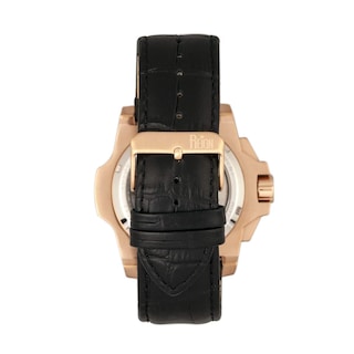 Foto 2 | Reloj Reign Commodus Automatic Skeleton En Oro Rosa/negro - Venta Internacional.