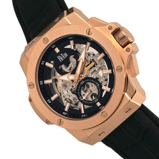 Foto 3 | Reloj Reign Commodus Automatic Skeleton En Oro Rosa/negro - Venta Internacional.