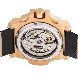 Foto 4 | Reloj Reign Commodus Automatic Skeleton En Oro Rosa/negro - Venta Internacional.