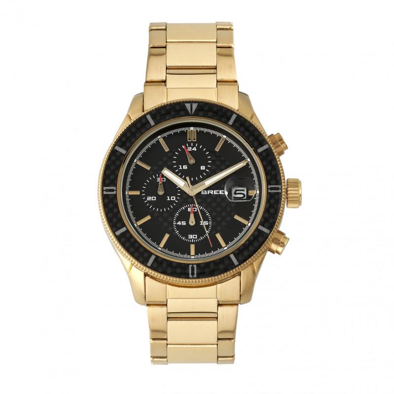 Reloj Breed Maverick Chronograph Para Hombre Con Fecha - Dorado - Venta Internacional.