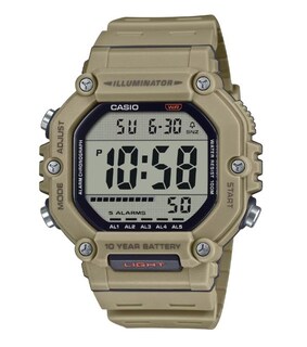 Foto 1 | Reloj Casio Serie Ae-1600h Batería Digital De 10 Años Color Beige - Venta Internacional.