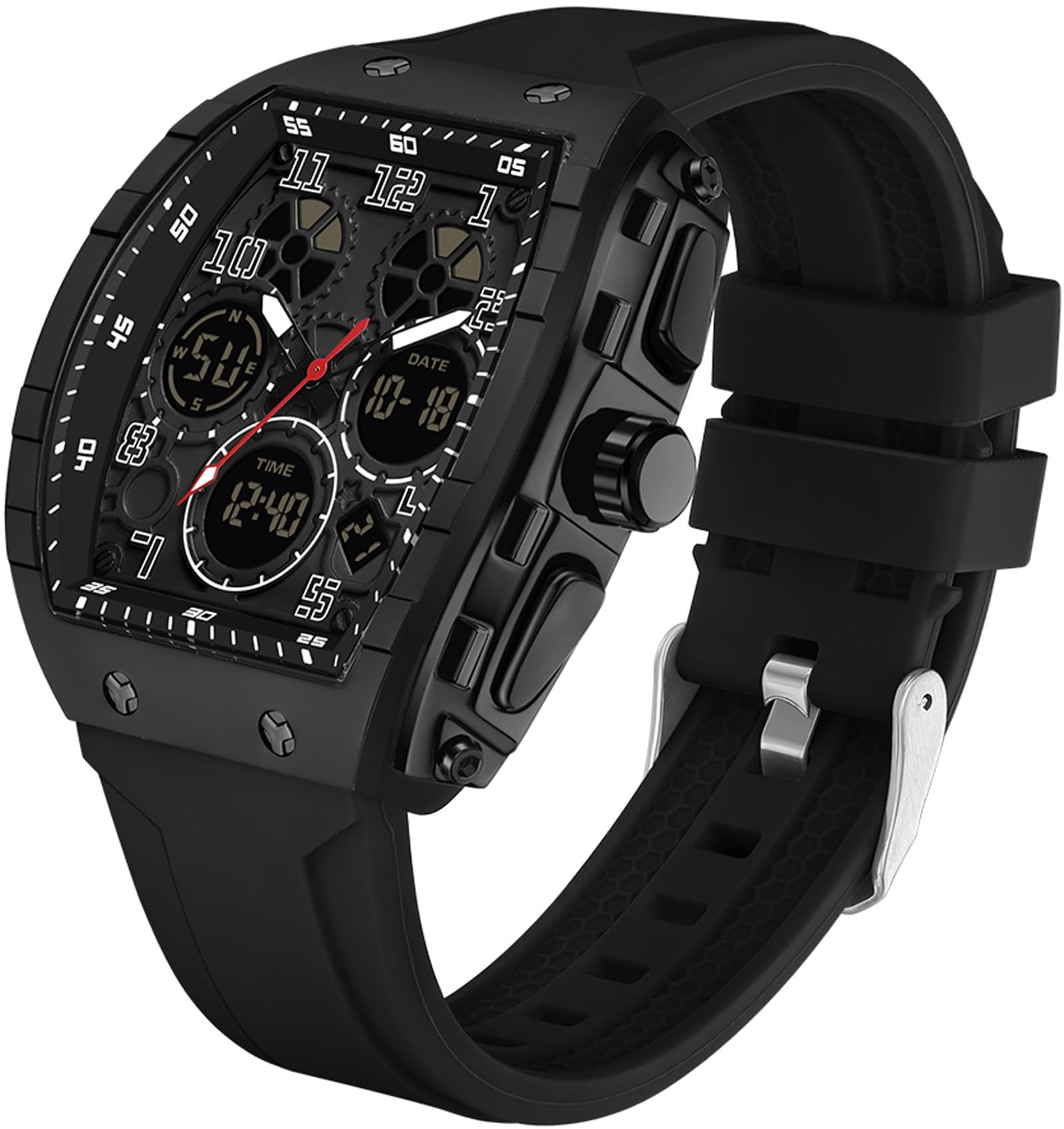 Foto 1 | Reloj De Pulsera Findtime Unique Rectangle Para Hombre Negro 5atm - Venta Internacional.
