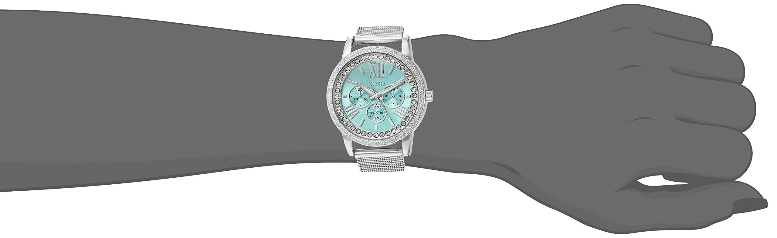 Foto 3 pulgar | Venta Internacional - Reloj Xoxo Accutime con Caja Plateada Analógica para Mujer