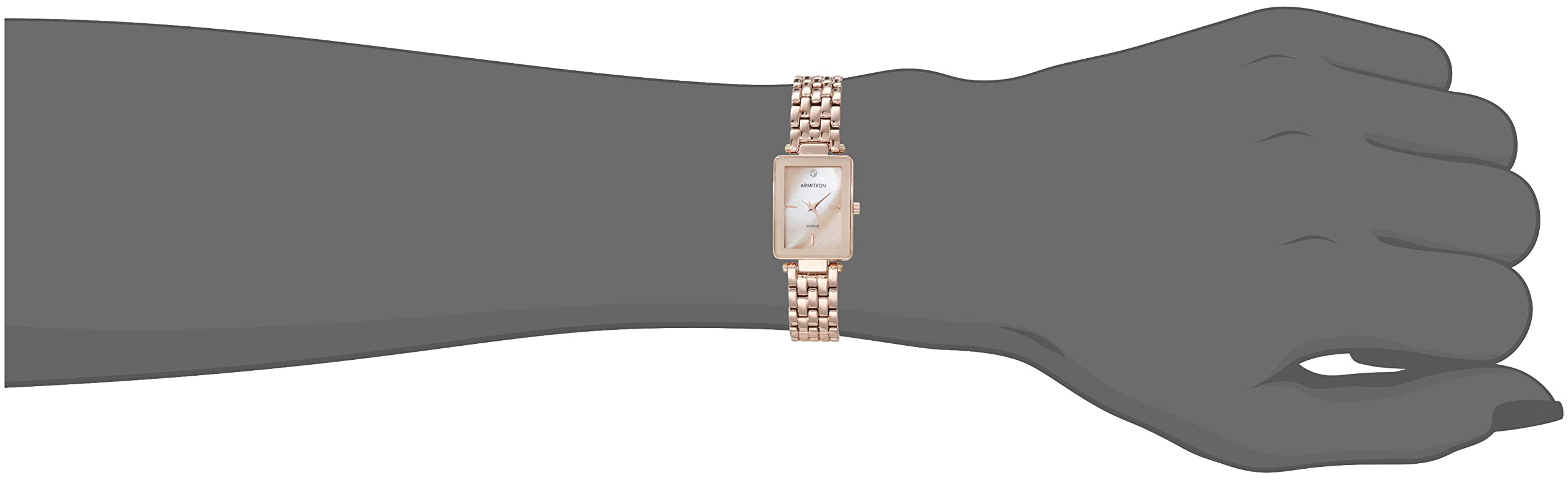 Foto 6 pulgar | Venta Internacional - Reloj Armitron Para Mujer Con Esfera De Diamante Genuino, Oro Rosa