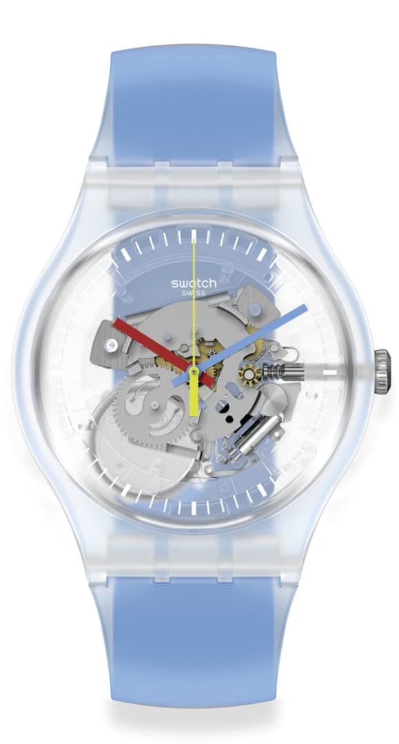 Venta Internacional - Reloj Swatch New Gent Clearly Blue Striped ...