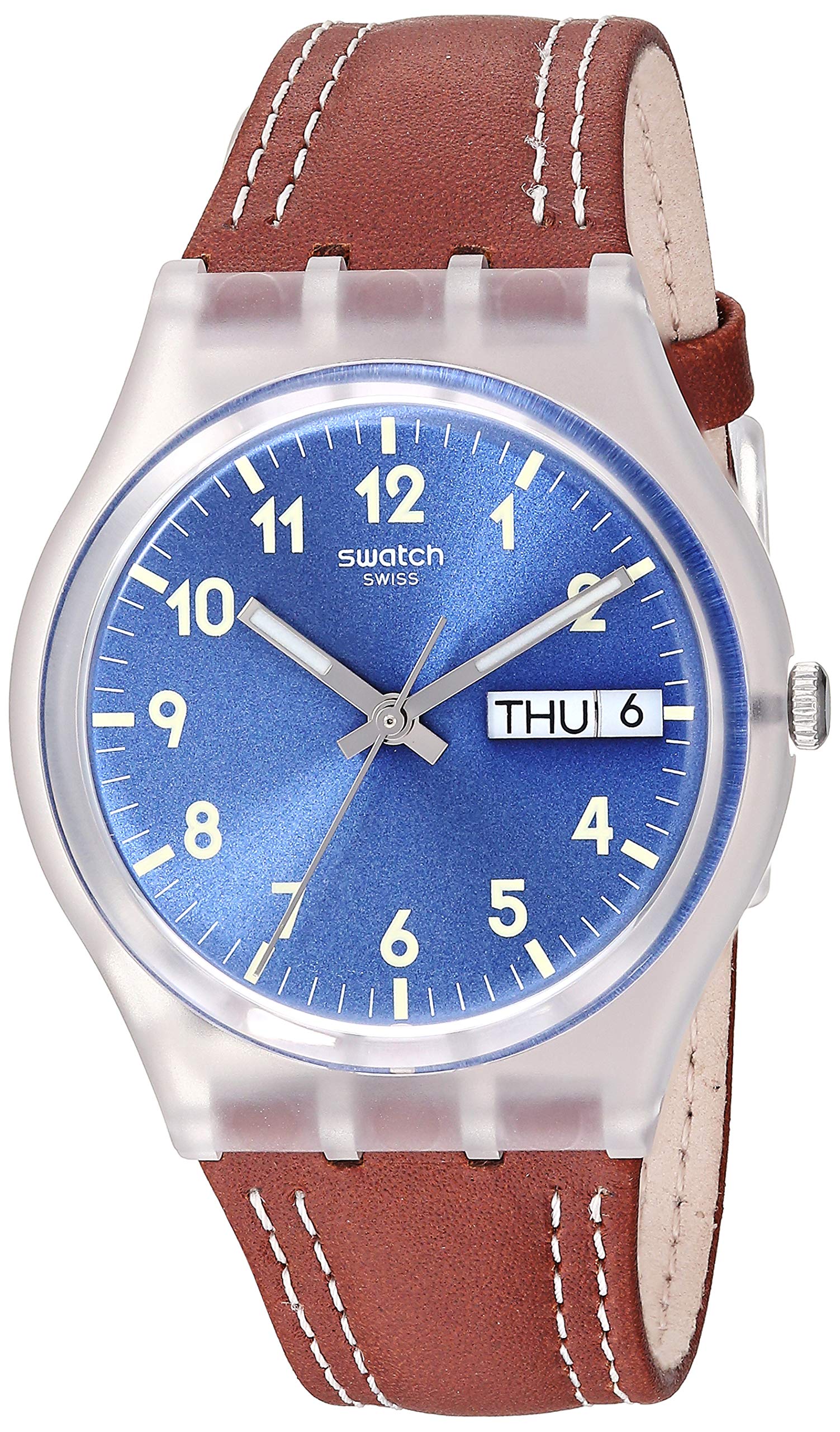 Venta Internacional - Reloj Swatch Windy Dune Ge709 Unisex 34 mm 100 Pies