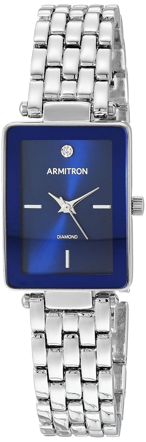 Venta Internacional - Reloj Armitron con Esfera Rectangular de Diamantes para Mujer