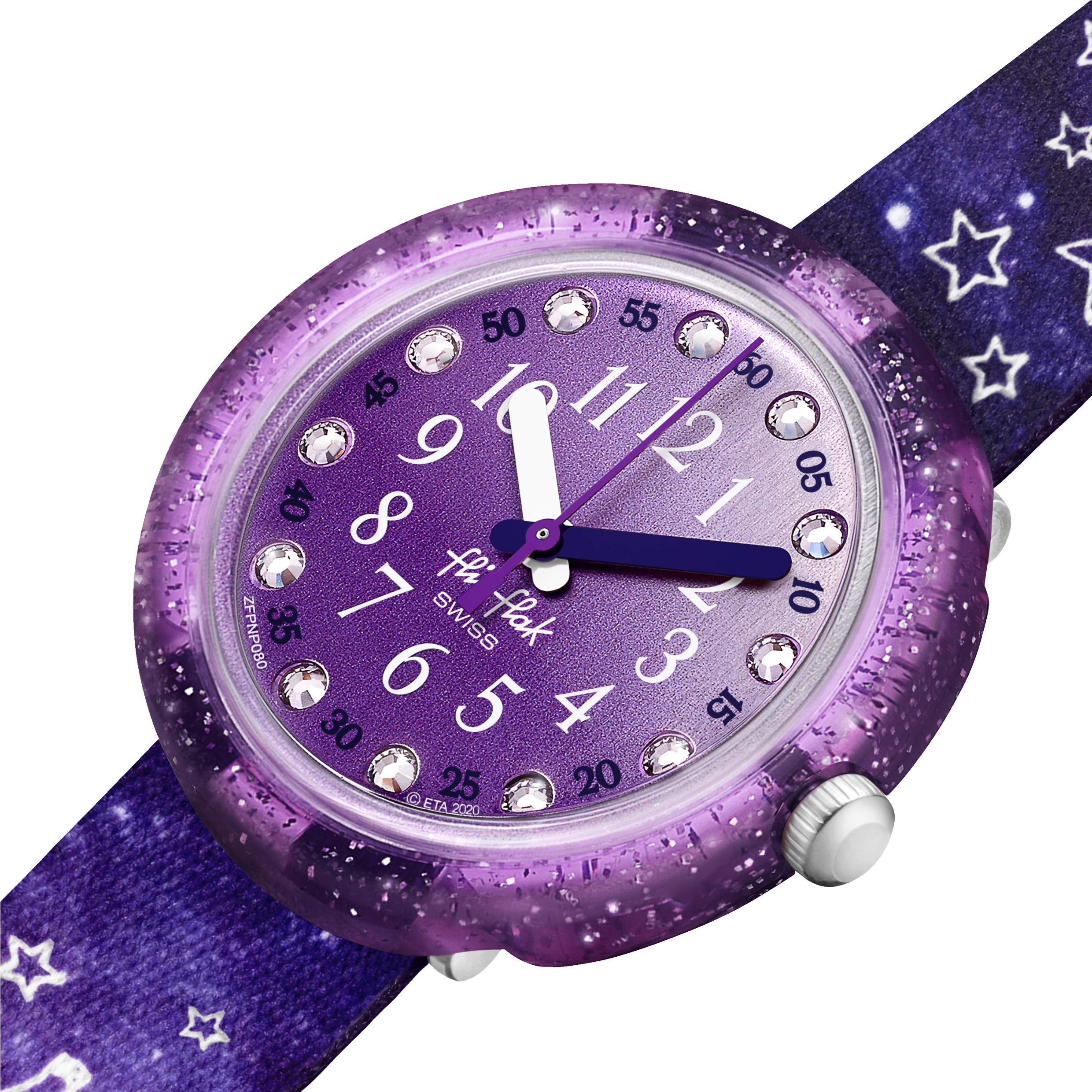 Foto 2 | Venta Internacional - Reloj Infantil Flik Flak Giraxus Zfpnp080  Morado