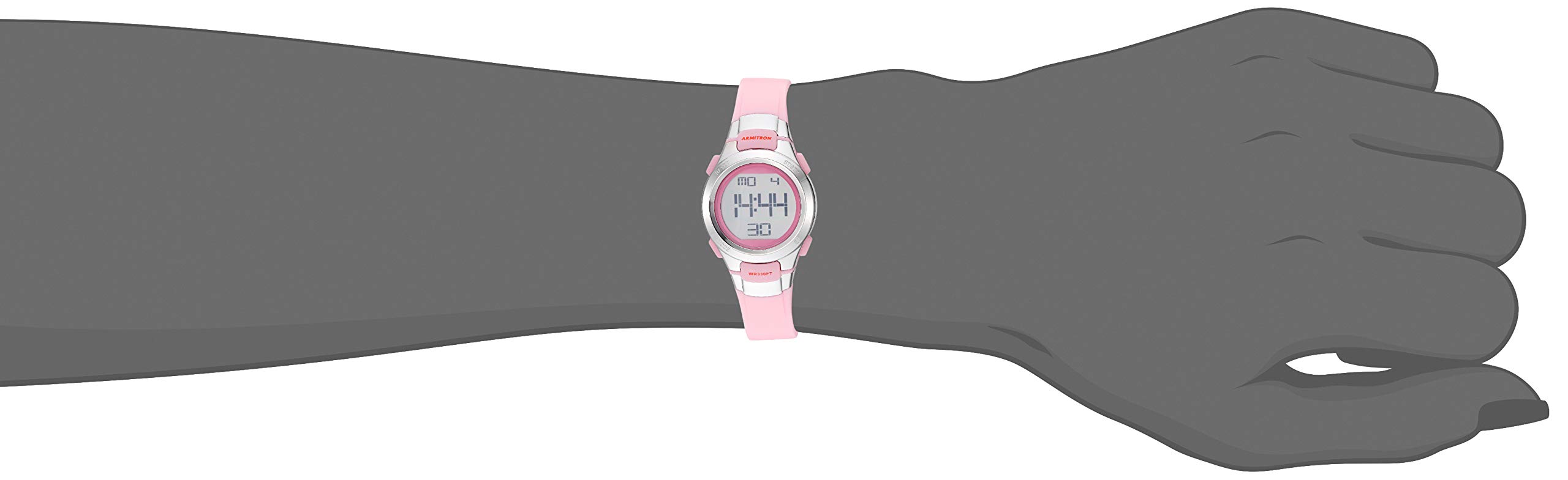 Foto 3 pulgar | Venta Internacional - Reloj Armitron Sport Chrono Digital Tono Plateado para Mujer