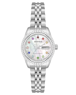 Foto 1 | Venta Internacional - Reloj Armitron con Esfera de Cristal con Detalles de Día y Fecha para Mujer