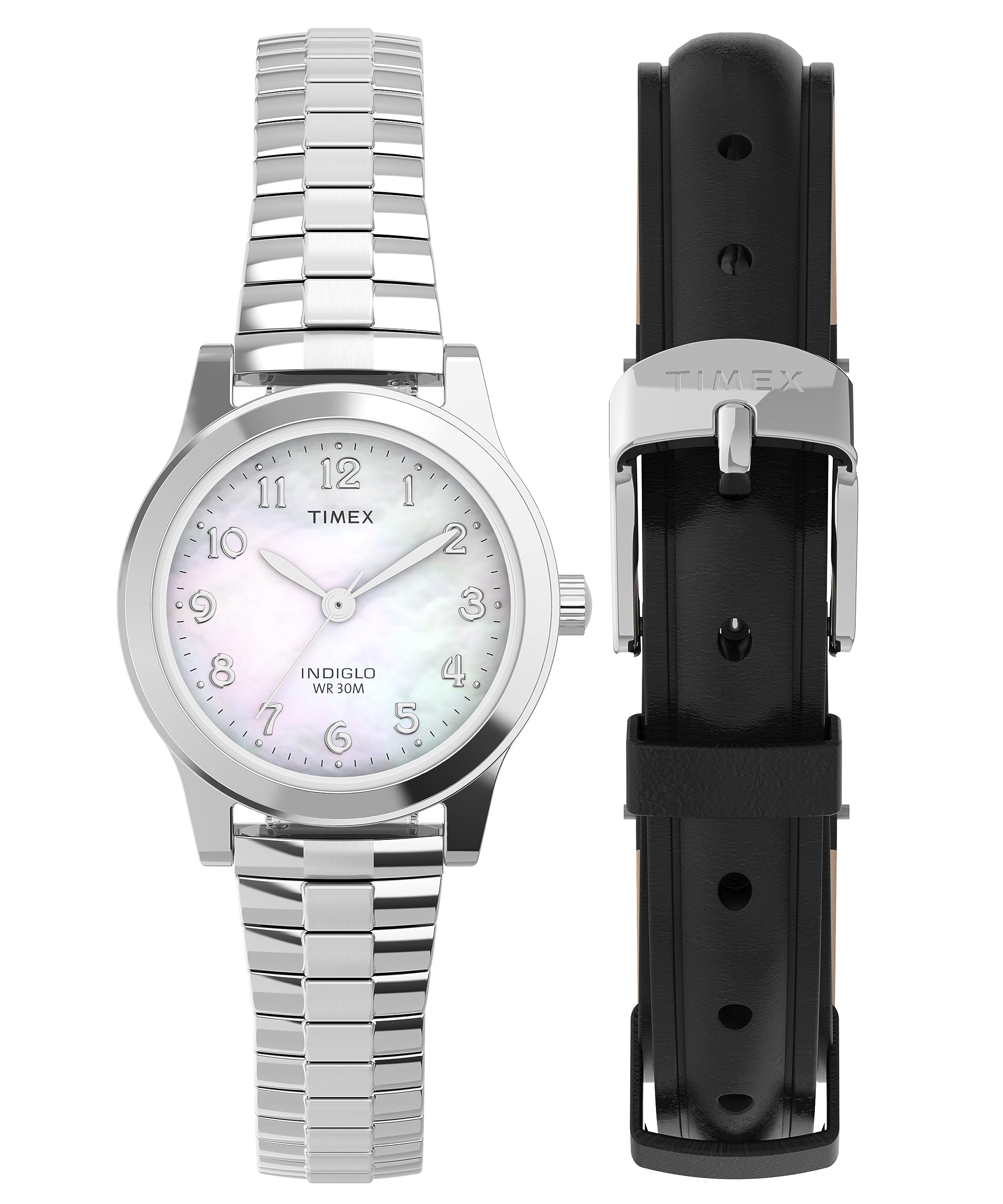 Reloj Timex Essex Ave Tono Plateado con Madreperla para Mujer