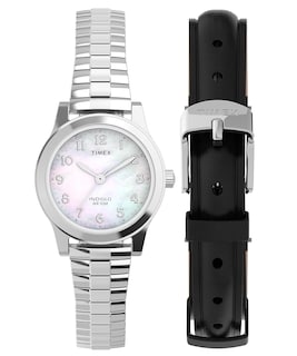 Foto 1 | Reloj Timex Essex Ave Tono Plateado con Madreperla para Mujer