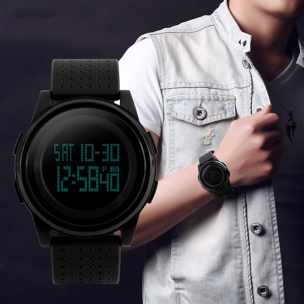 Foto 9 pulgar | Venta Internacional - Reloj Deportivo Alcadan Digital Impermeable Ultrafino Para Hombre