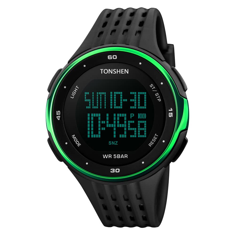 Venta Internacional - Reloj Deportivo Tonshen Outdoor Digital Led Impermeable (verde)