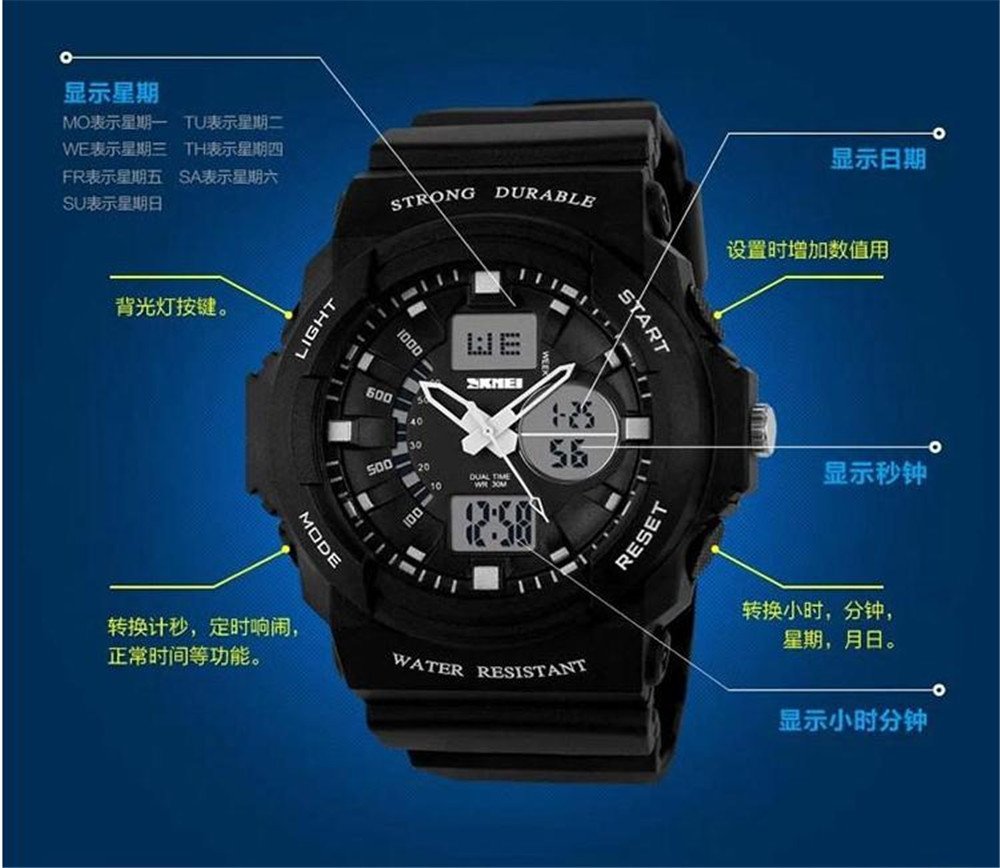 Foto 2 | Venta Internacional - Reloj Electrónico Multifunción Skmei Fashion Sports Para Hombre