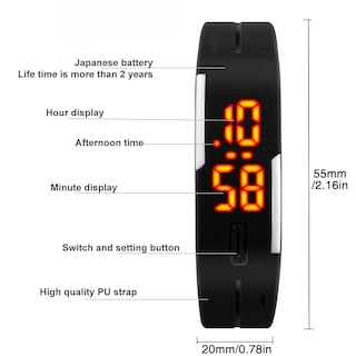 Foto 3 | Venta Internacional - Reloj Deportivo Toocat Fashion Touch Led Digital 50 M Resistente Al Agua