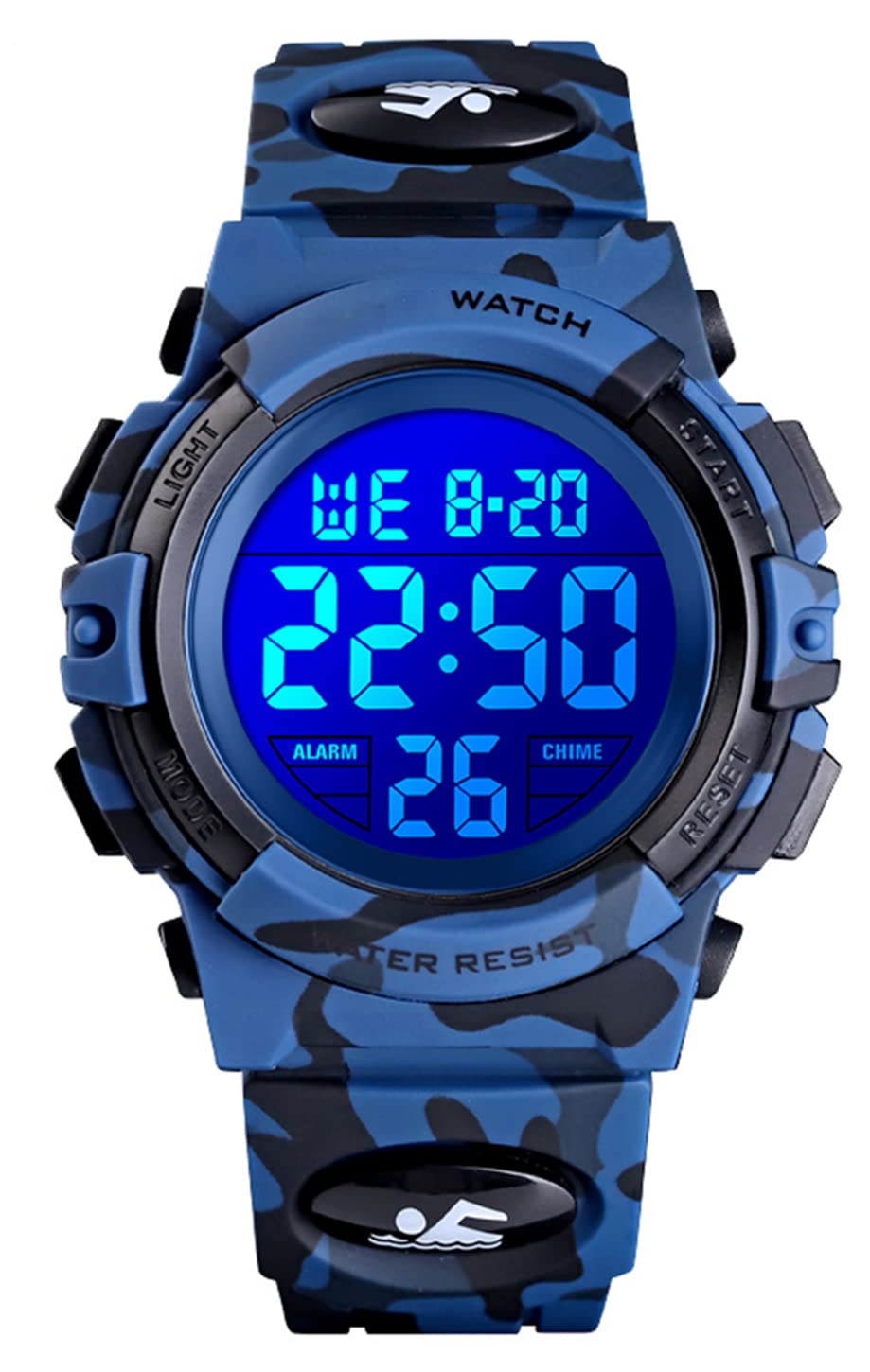 Foto 4 pulgar | Venta Internacional - Reloj Mastop Led Digital Sports, Correa De Camuflaje Impermeable