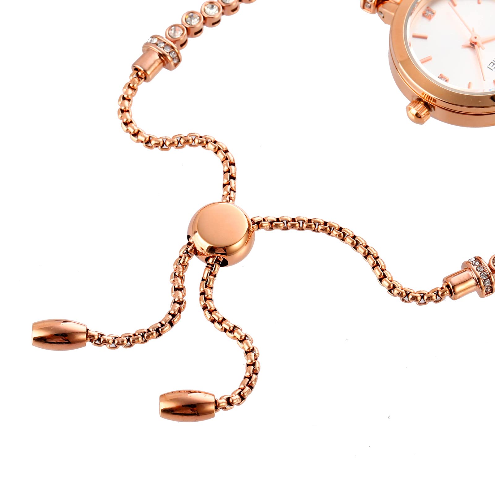 Foto 5 pulgar | Venta Internacional - Reloj Tonnier Fashion Quartz Para Mujer Con Brazalete De Strass