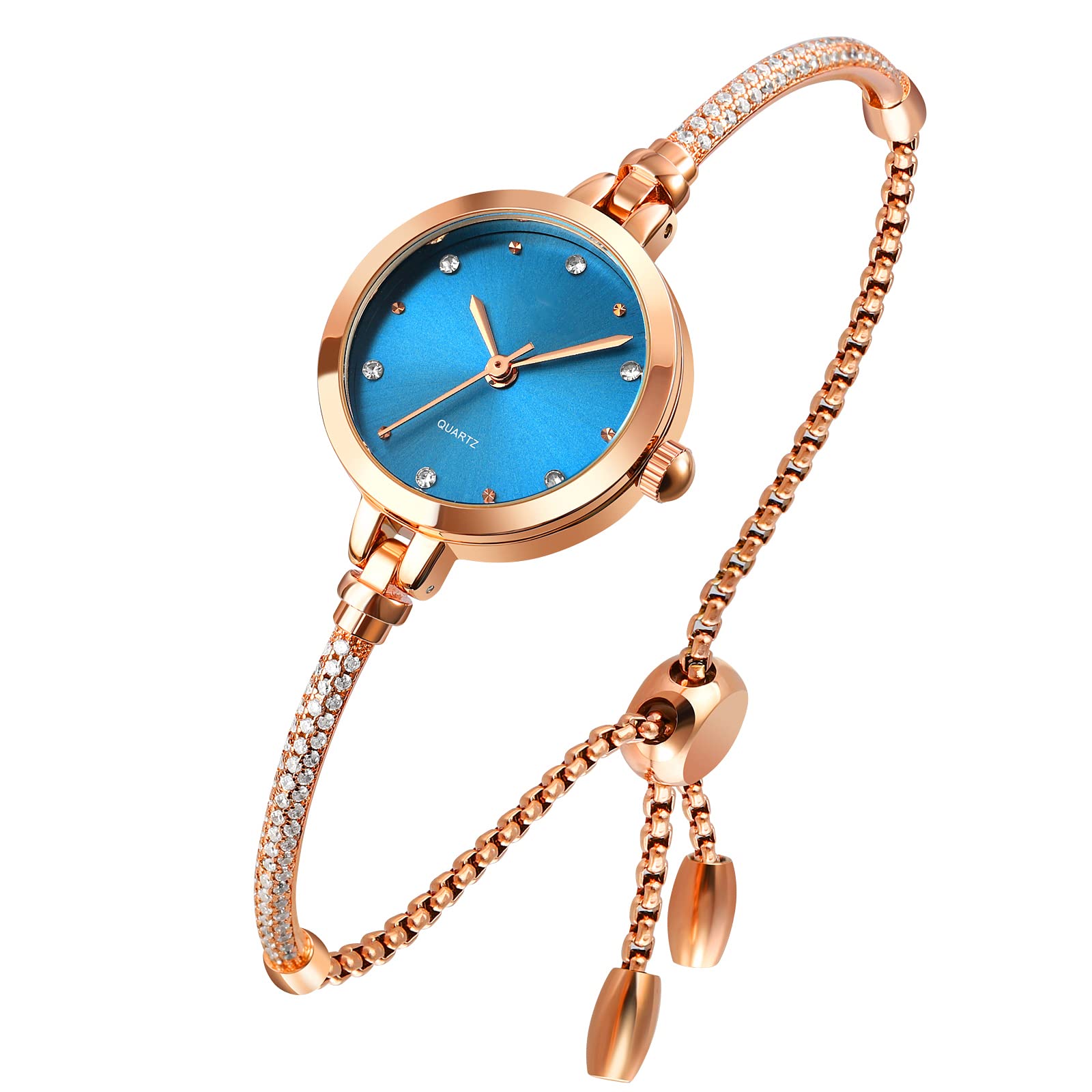 Foto 2 pulgar | Venta Internacional - Reloj Analógico Toocat De Cuarzo Para Mujer En Oro Rosa Con Diamantes