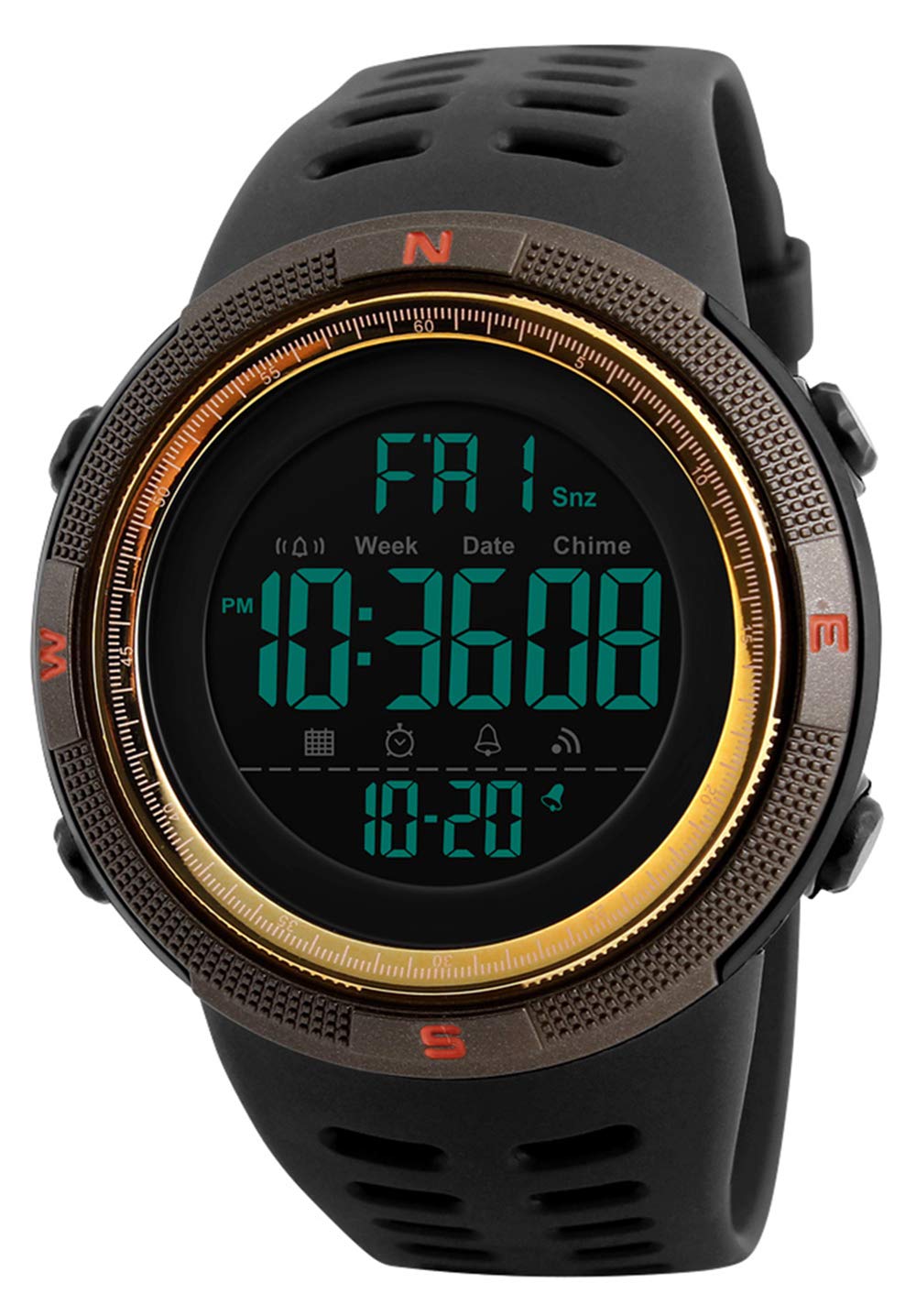 Venta Internacional - Reloj Multifunción Tonnier Outdoor Sports Para Hombre 5atm