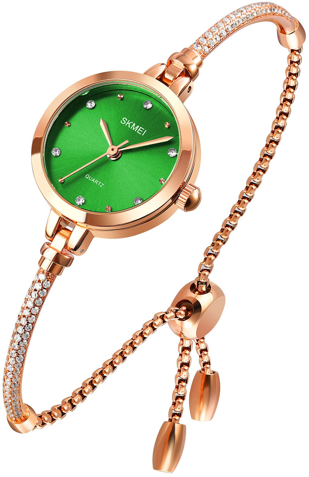 Foto 2 pulgar | Venta Internacional - Vestido De Oro Rosa Watch Fanmis Para Mujer Con Diamantes Brillantes