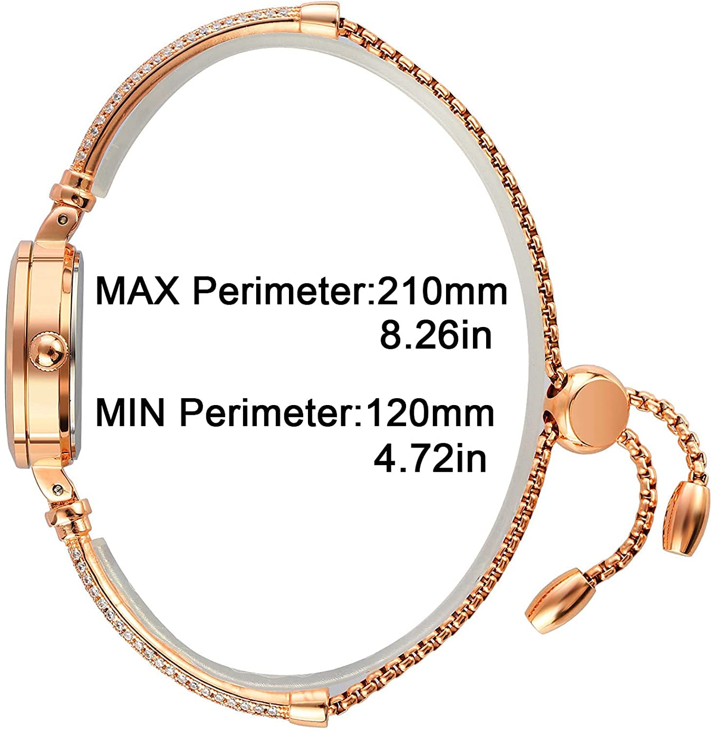 Foto 7 pulgar | Venta Internacional - Pulsera Skmei Para Mujer Con Forma De Diamante Con Resistencia Al Agua Hasta 3 Atm