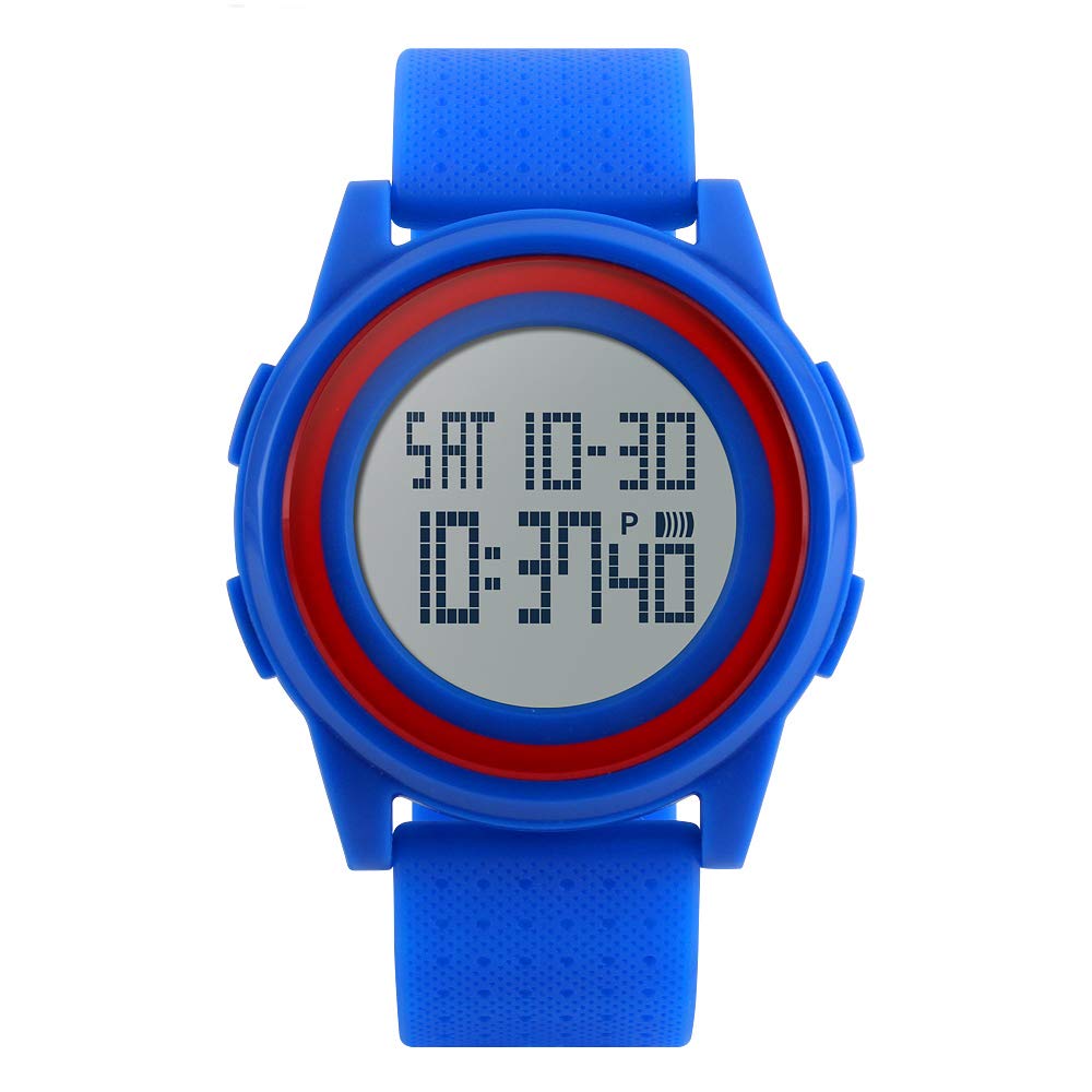 Foto 2 pulgar | Venta Internacional - Reloj Digital Alcadan Para Hombre, Impermeable, Ultrafino, Azul