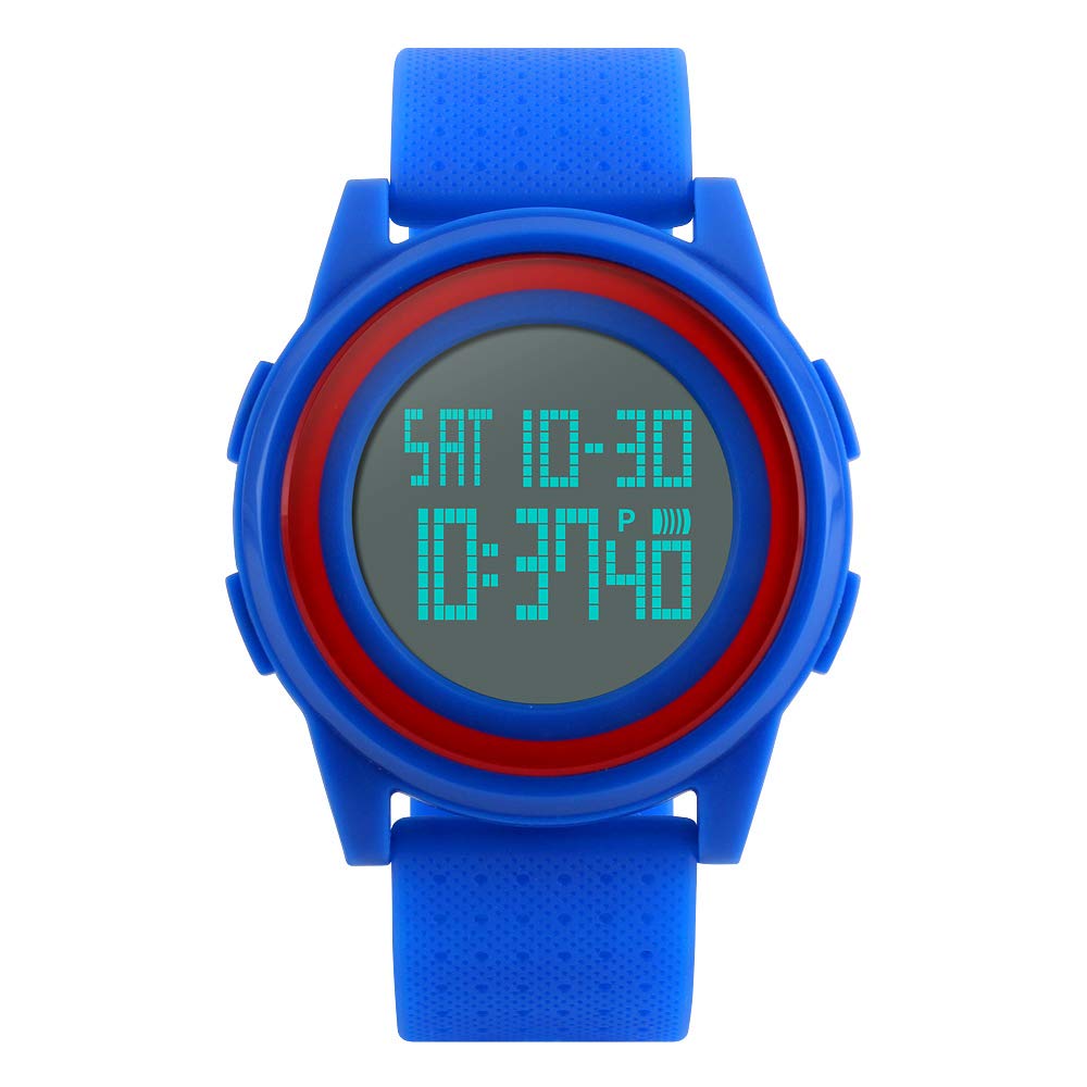 Foto 3 pulgar | Venta Internacional - Reloj Digital Alcadan Para Hombre, Impermeable, Ultrafino, Azul