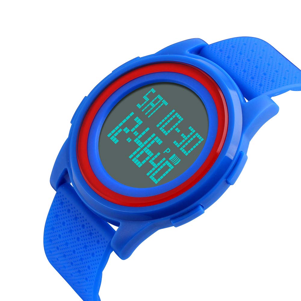 Foto 5 pulgar | Venta Internacional - Reloj Digital Alcadan Para Hombre, Impermeable, Ultrafino, Azul