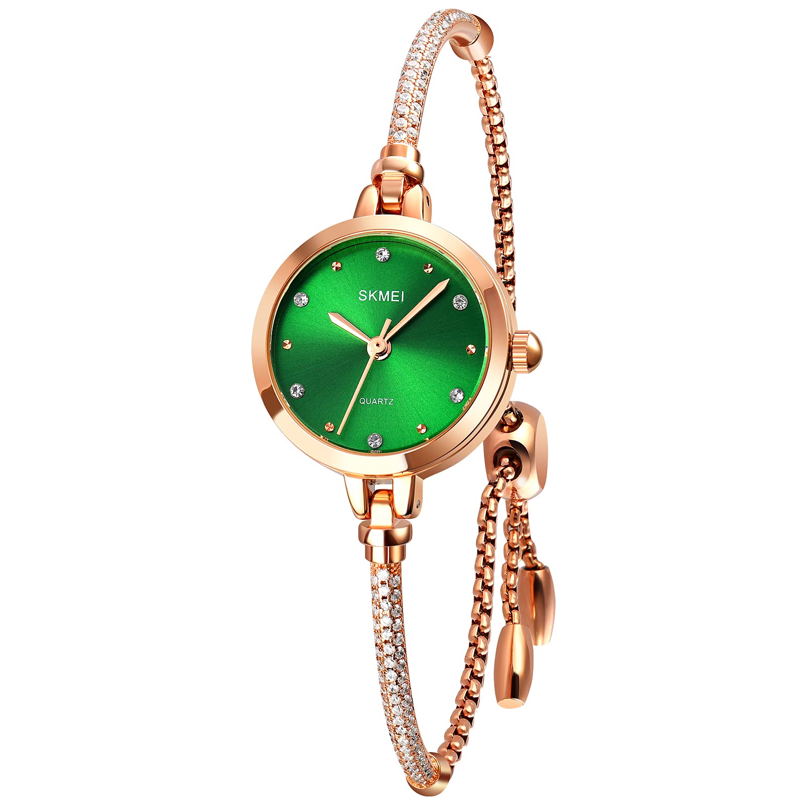 Foto 2 pulgar | Venta Internacional - Reloj Skmei L1805/l1854 Para Mujer En Oro Rosa Con Diamante