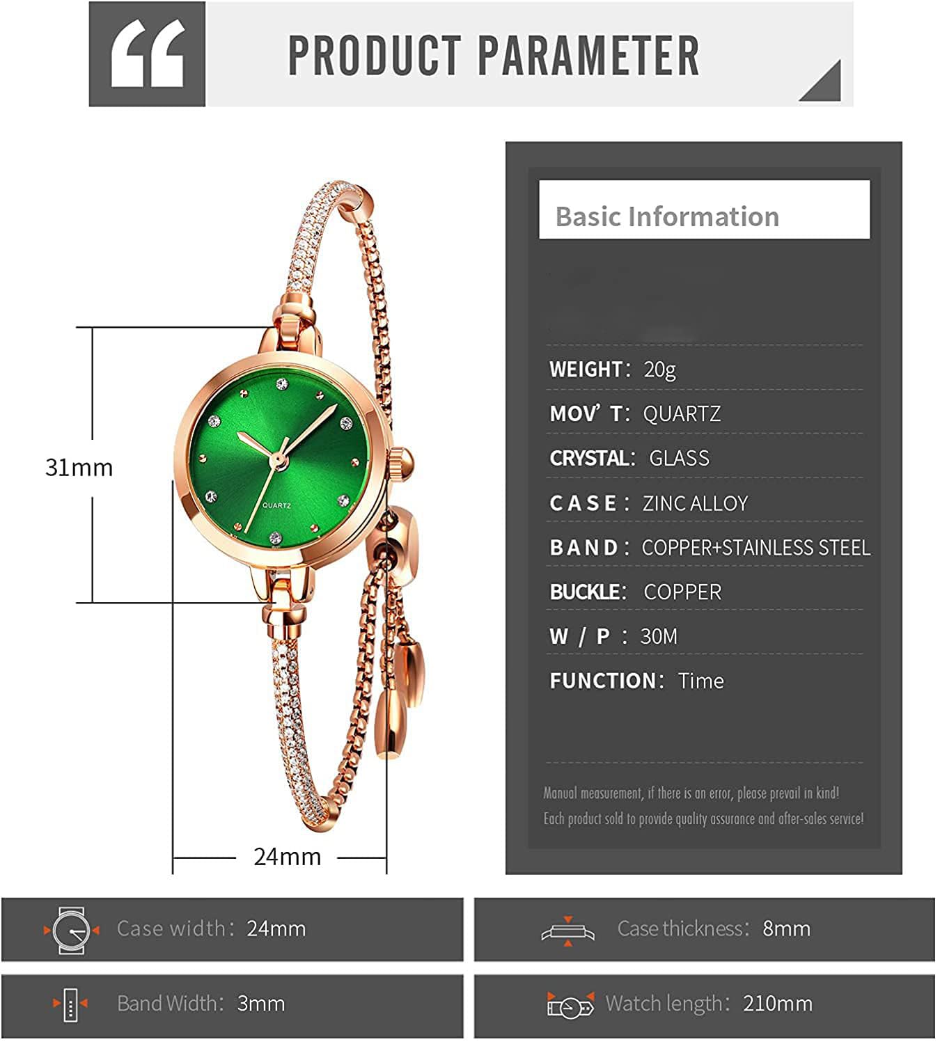 Foto 5 | Venta Internacional - Reloj De Pulsera Con Cadena De Cuarzo Senrud Luxury Para Mujer