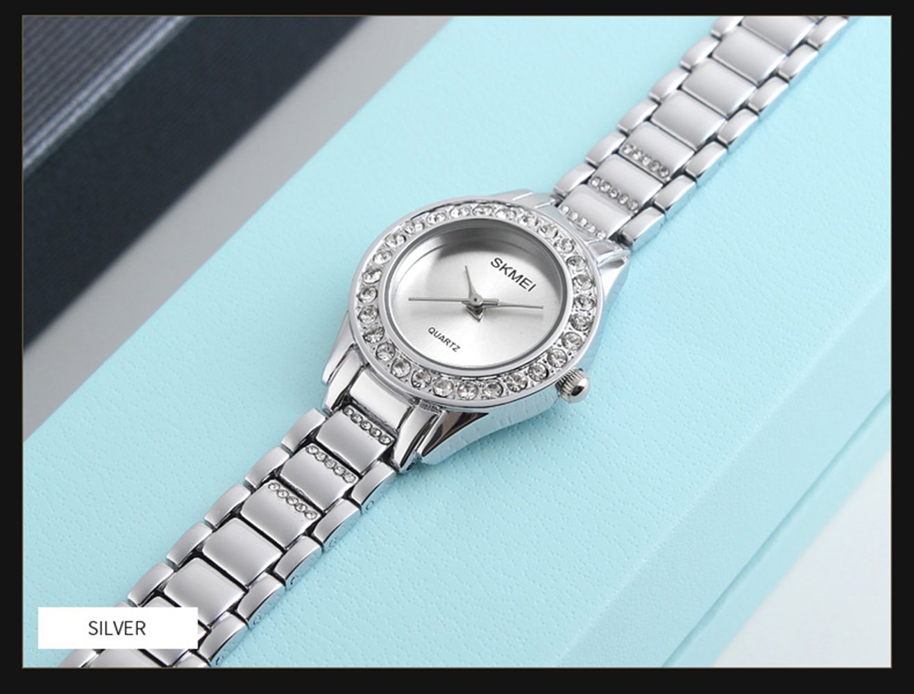 Foto 3 | Venta Internacional - Reloj Gosasa De Moda Para Mujer Con Cristal Swarovski En Tono Dorado