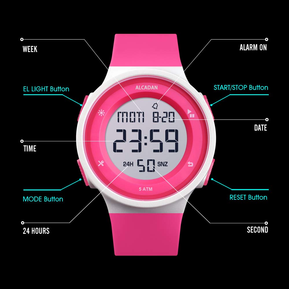 Foto 7 | Venta Internacional - Reloj Alcadan Digital Waterproof Para Hombre Y Mujer 1445