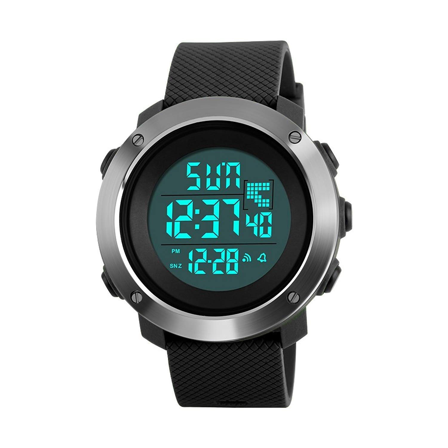 Foto 5 pulgar | Venta Internacional - Reloj Kauo Para Mujer, Deportivo, Digital, Militar, Impermeable, Negro