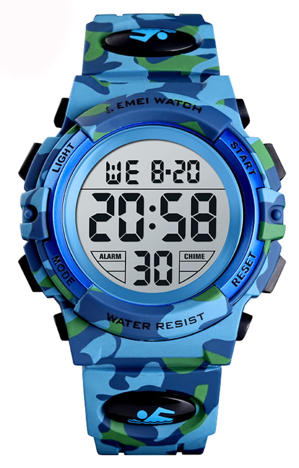 Foto 2 pulgar | Venta Internacional - Reloj Mastop Led, Digital, Deportivo, Impermeable, Camuflaje