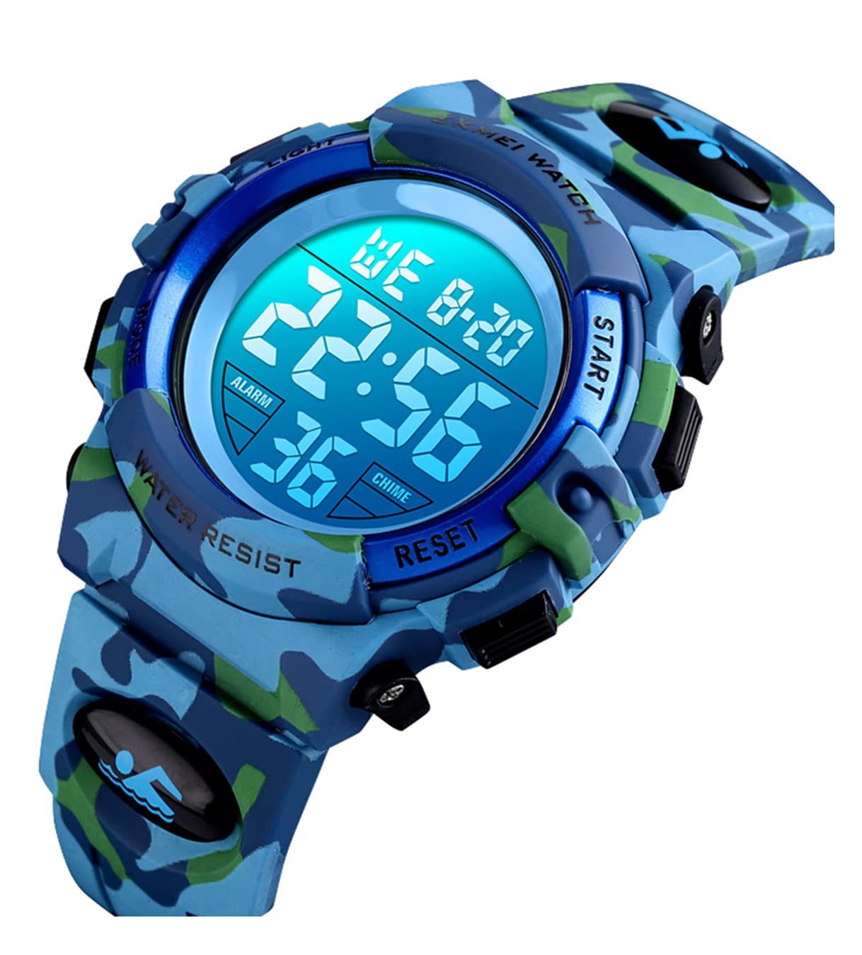 Foto 7 pulgar | Venta Internacional - Reloj Mastop Led, Digital, Deportivo, Impermeable, Camuflaje