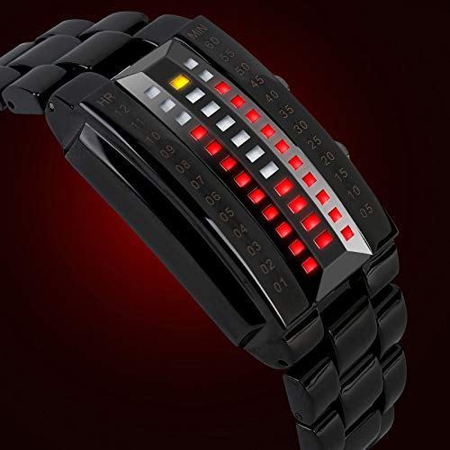 Foto 4 pulgar | Venta Internacional - Reloj Led Carlien Para Hombre, Acero Inoxidable, Impermeable, Plateado
