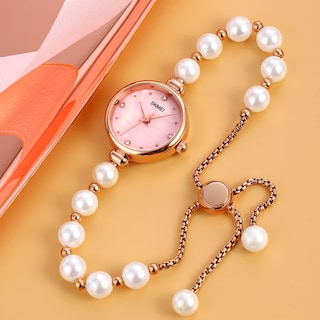 Foto 2 | Venta Internacional - Reloj Skmei - Pulsera Impermeable Para Mujer Con Diamantes Y Oro Rosa