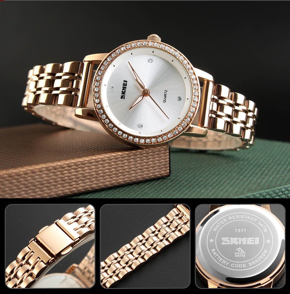 Foto 8 pulgar | Venta Internacional - Reloj Gosasa Para Mujer, Cuarzo, Acero Inoxidable, 30 M, Resistente Al Agua
