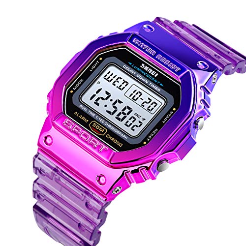 Foto 2 | Venta Internacional - Reloj Digital Gosasa, Chapado En Silicona En Color Degradado