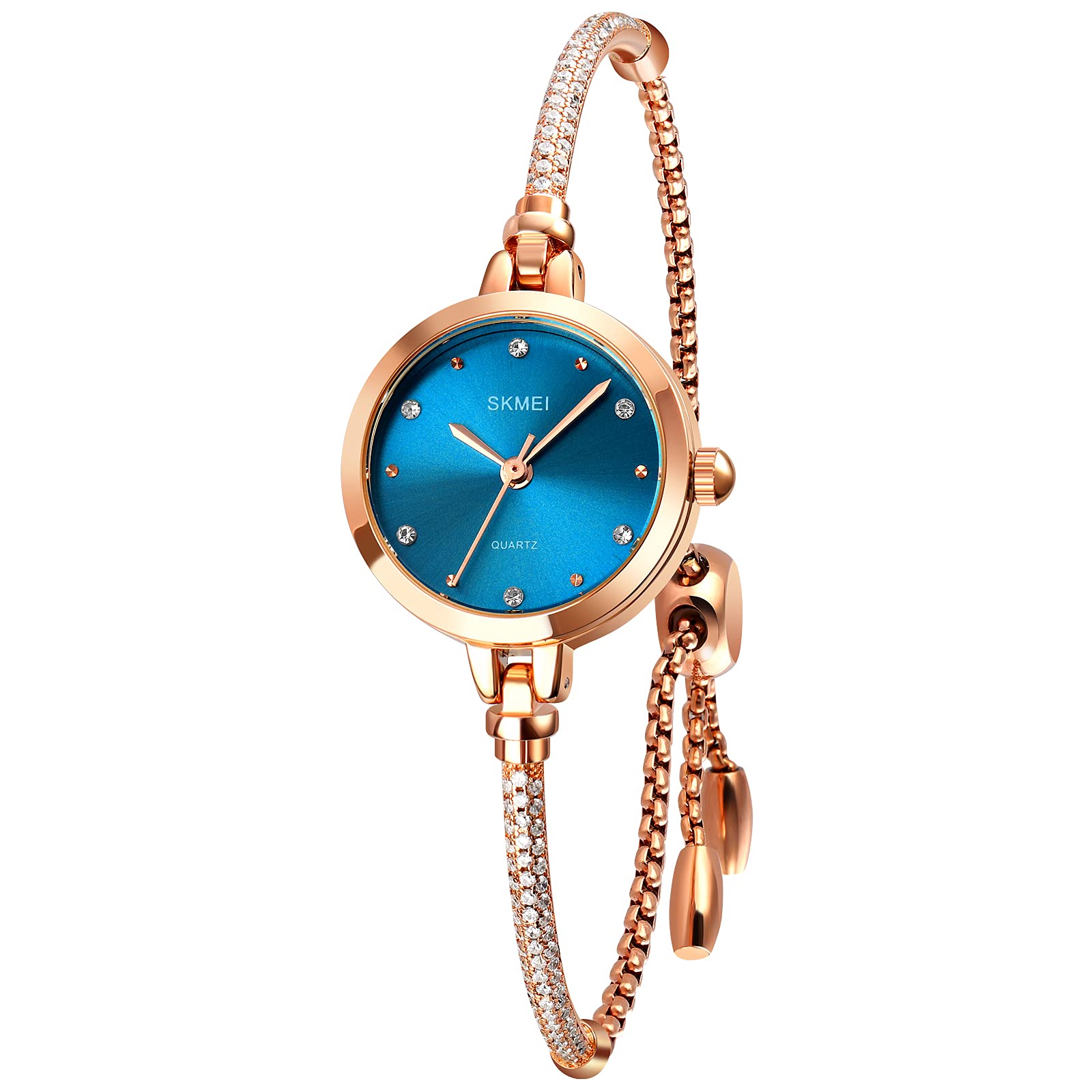 Venta Internacional - Reloj Skmei L1805/l1854 Para Mujer En Oro Rosa Con Diamante