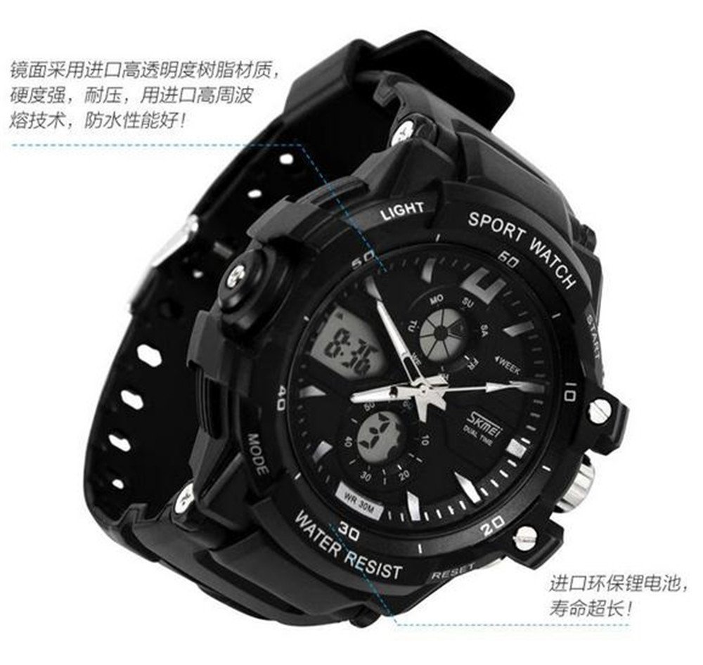 Foto 6 | Venta Internacional - Reloj Skmei Con Doble Pantalla Para Deportes Al Aire Libre, Impermeable